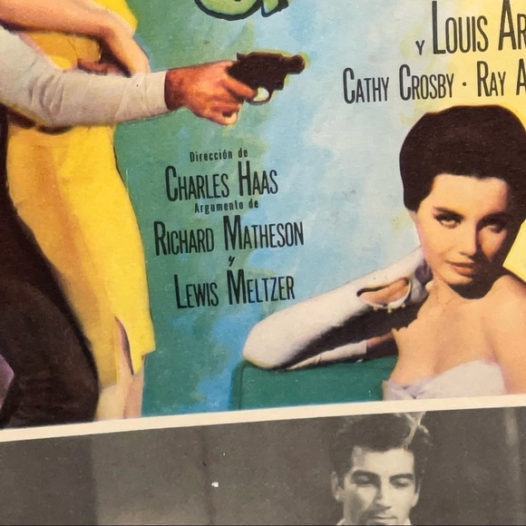 1959 The Beat Generation FLAWS Card Movie Poster Spanish version - Picture 12 of 16